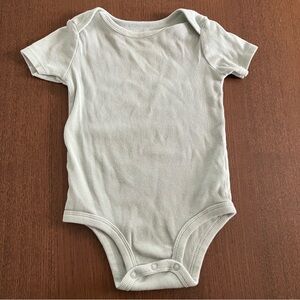 Carter's Light Green Ribbed Baby Onesie
